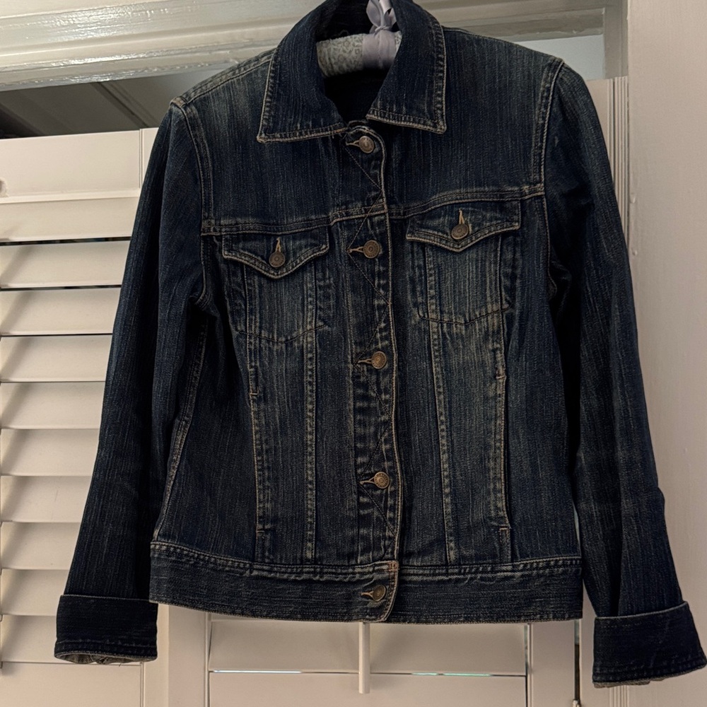Eddie Bauer Dark Blue women’s Denim Jacket size small